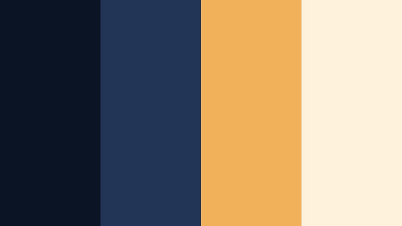 valet arrival glow navy blue and gold hotel color color palette with hex codes