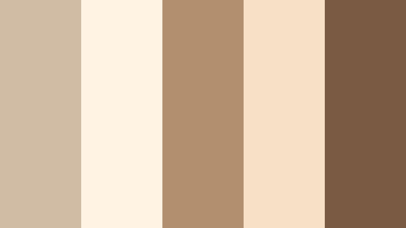 vanilla chai stories creamy taupe color palette with hex codes