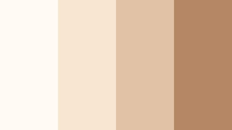 vanilla foam whisper brown and cream cafe color color palette with hex codes