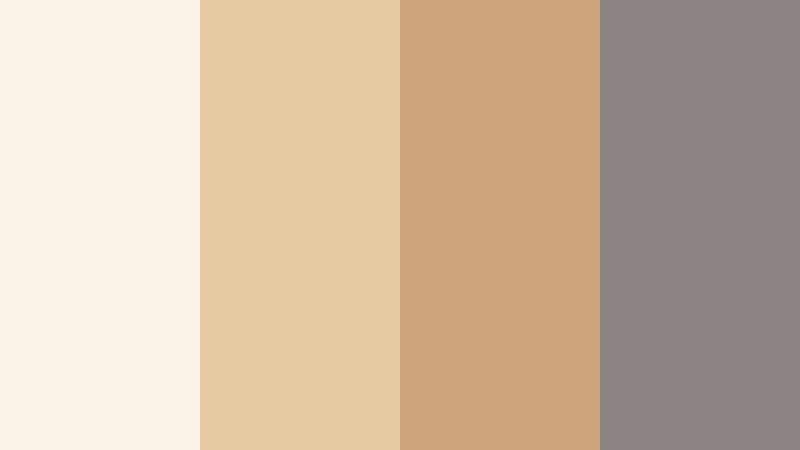 vanilla sky letters amber beige color palette with hex codes
