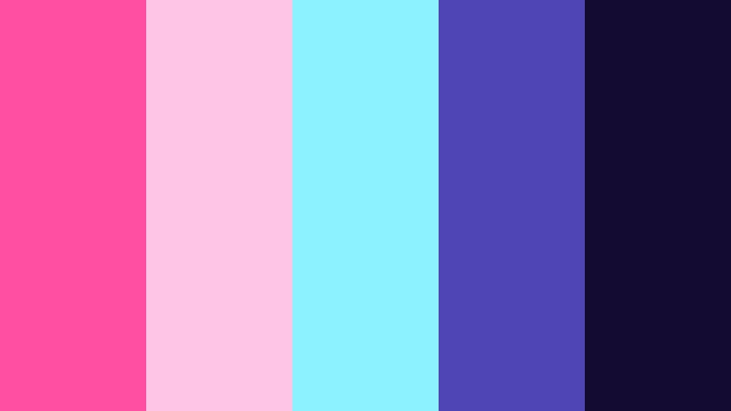vaporwave skyline cyber pink color palette with hex codes