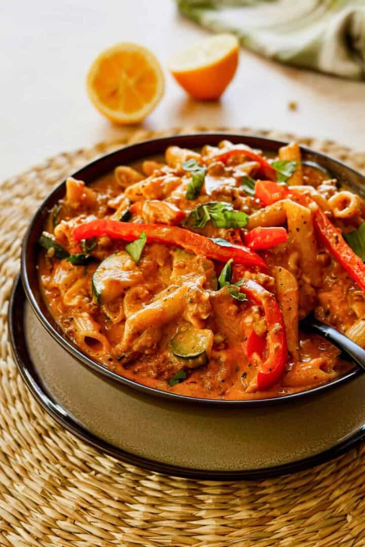 creamy vegan pasta