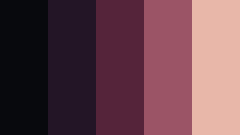 velvet after dark black friday color color palette with hex codes