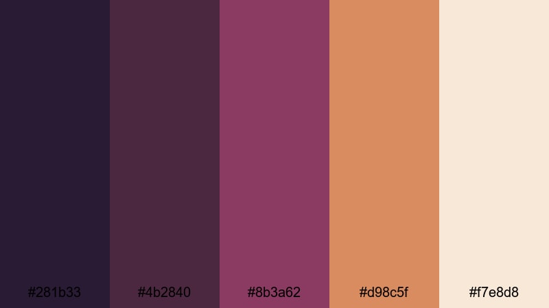 velvet date oasis moroccan color palette with hex codes