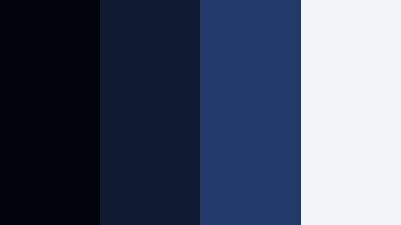 velvet gala night deep contrast blue color palette with hex codes