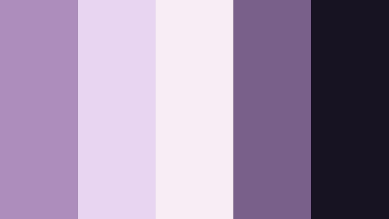velvet night premiere vintage lilac color palette with hex codes