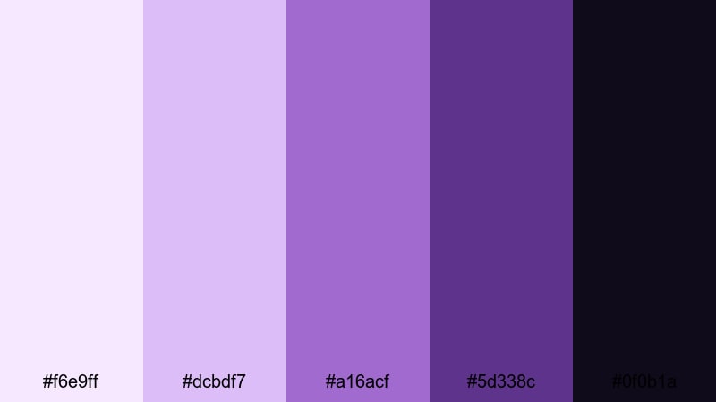 velvet orchid noir orchid color palette with hex codes