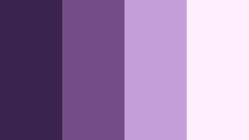 velvet studio glow twilight purple color palette with hex codes
