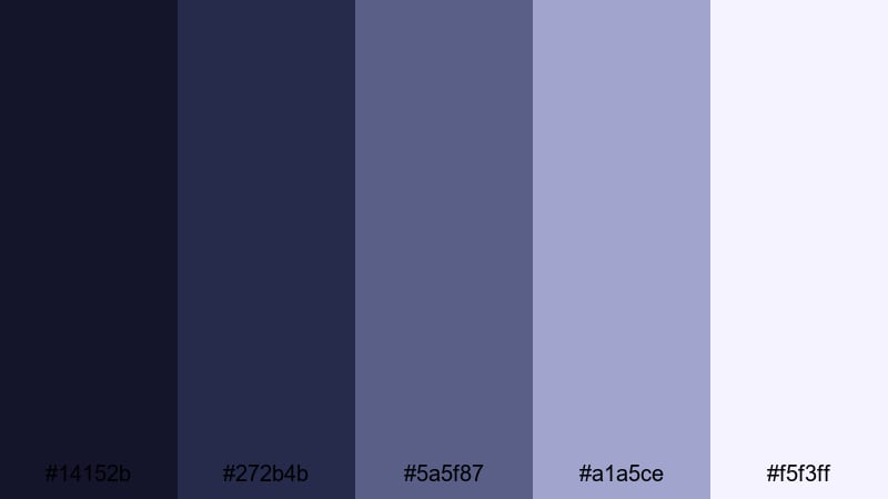 velvet twilight haze moonlight color palette with hex codes