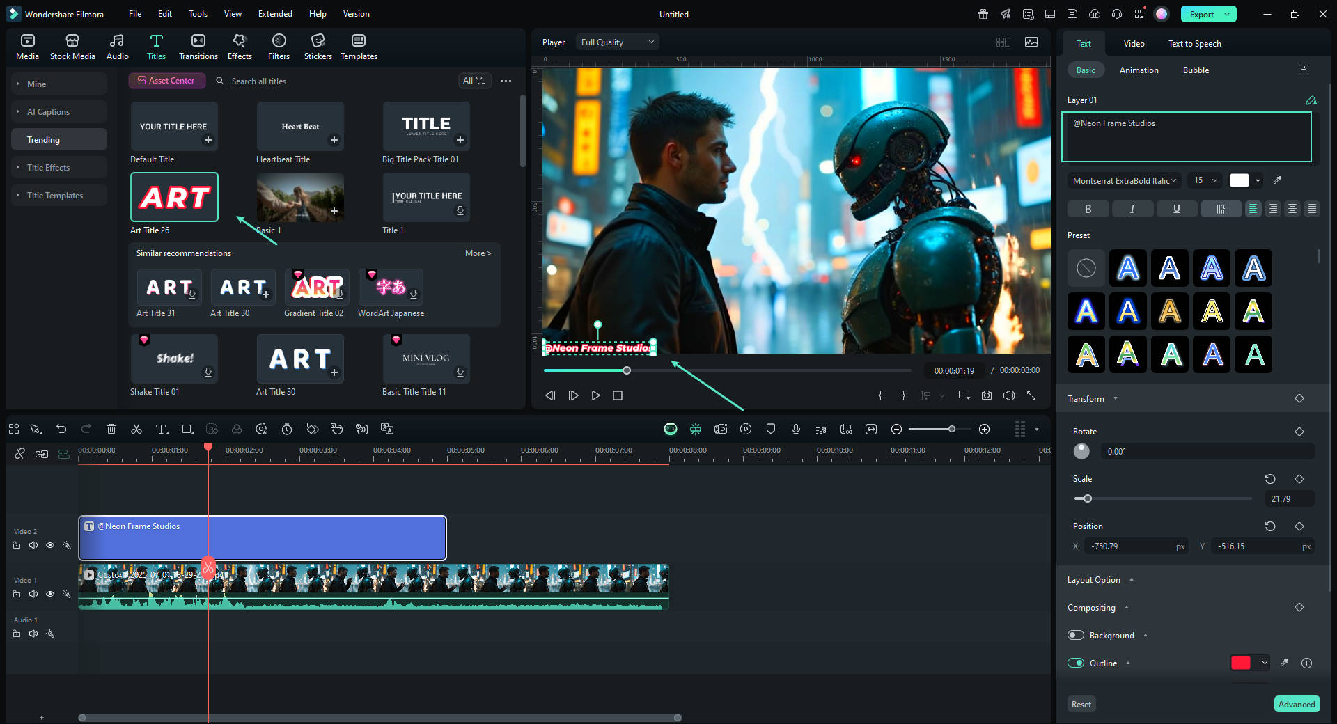 add text overlays for branding