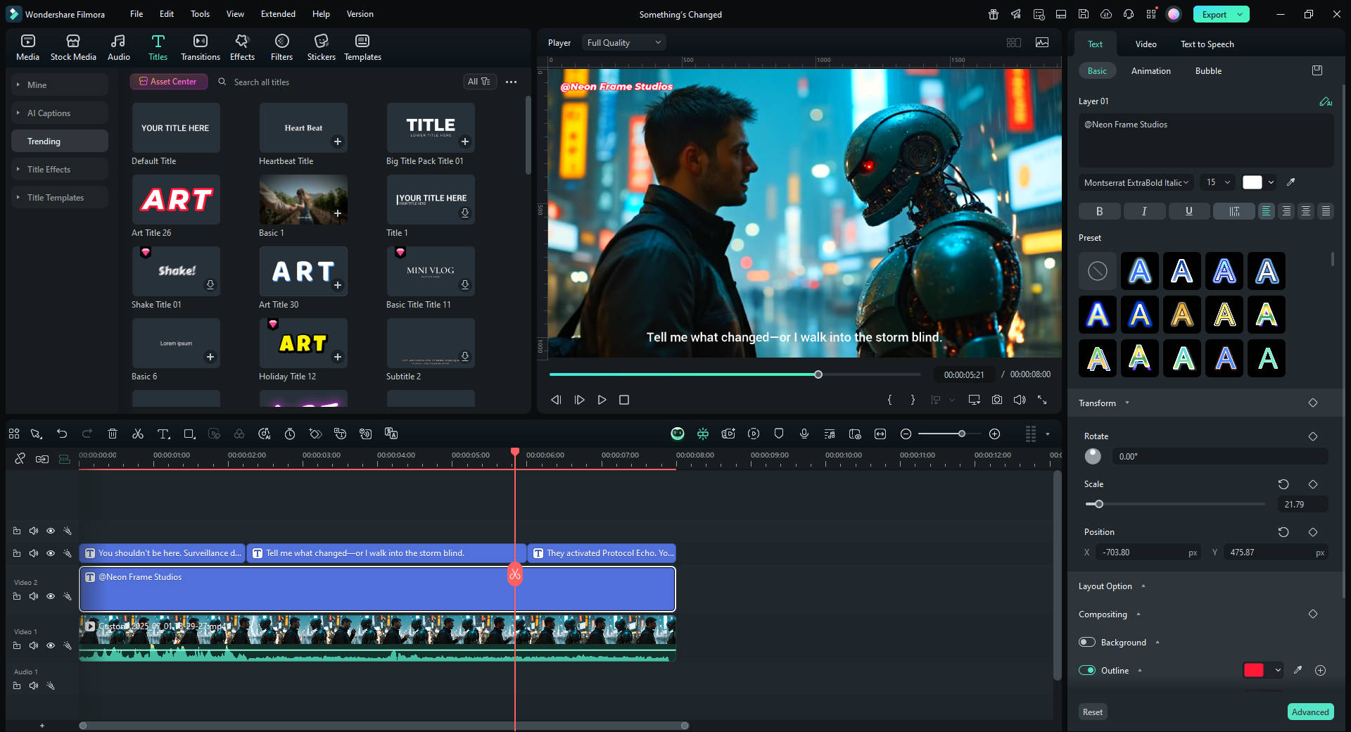 add auto subtitles