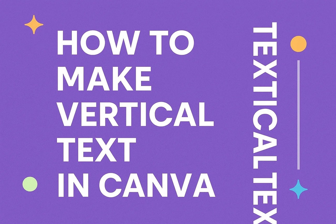 guide adding vertical text in canva