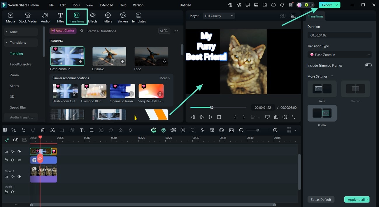 add smooth transitions