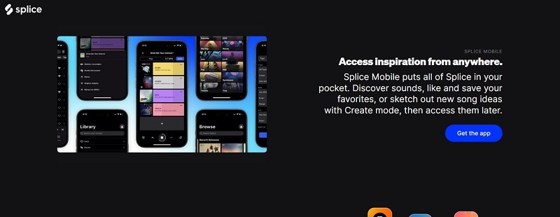 splice website interface