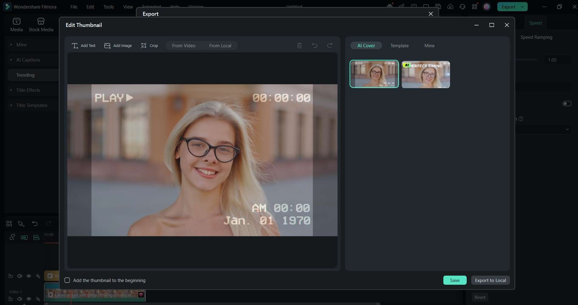 exporting vhs video