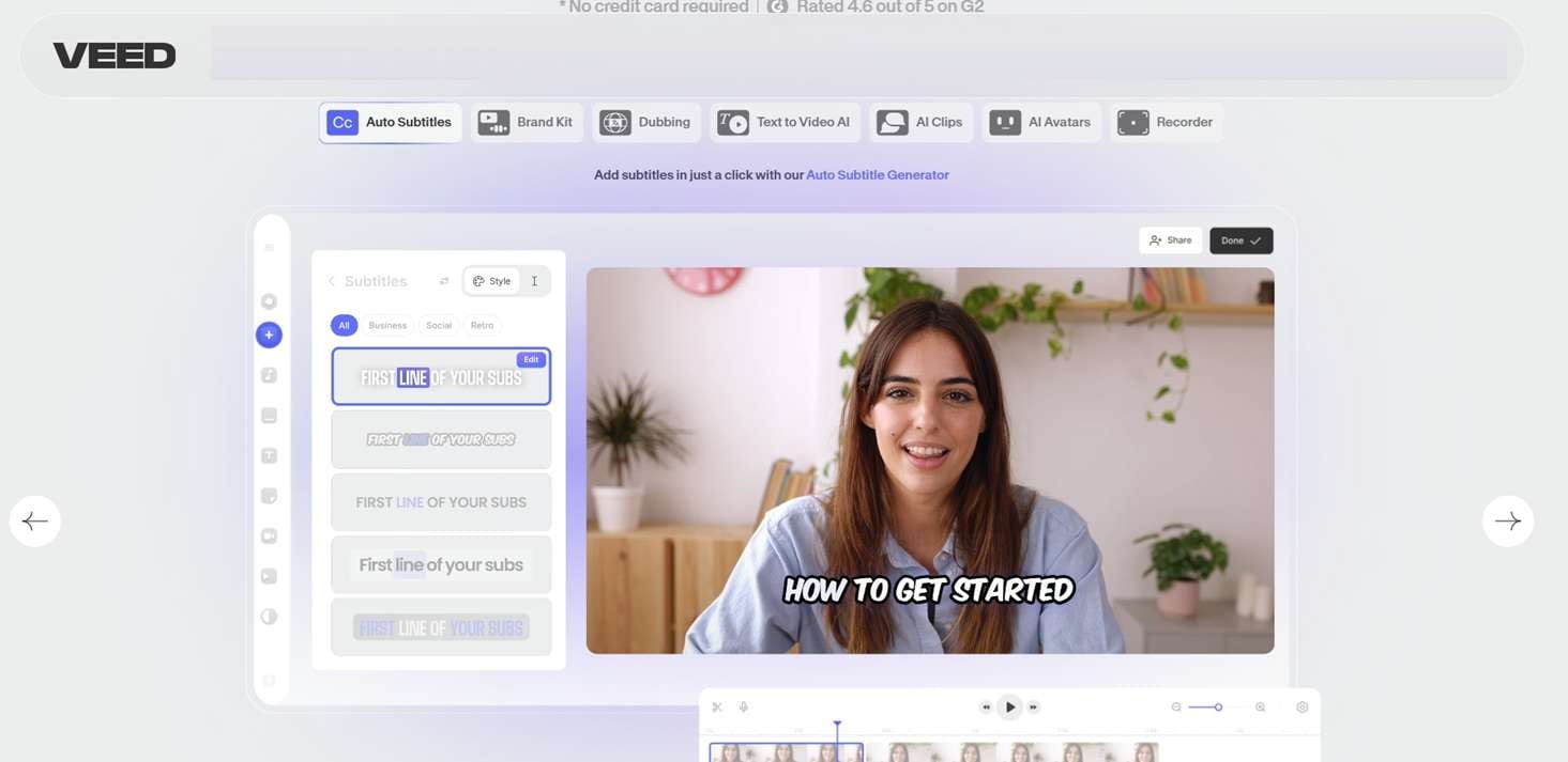 veed.io main window