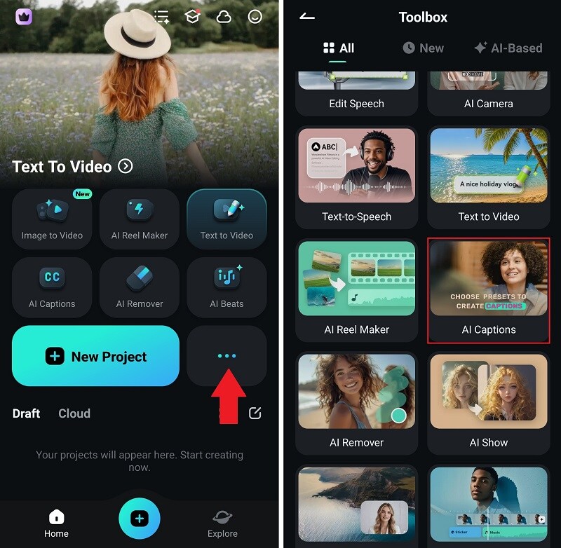 filmora for mobile ai tools