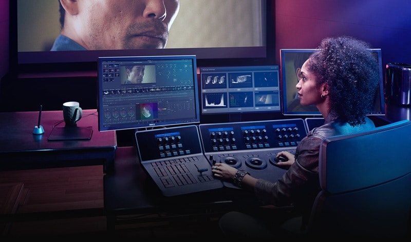 davinci resolve video brightness editor