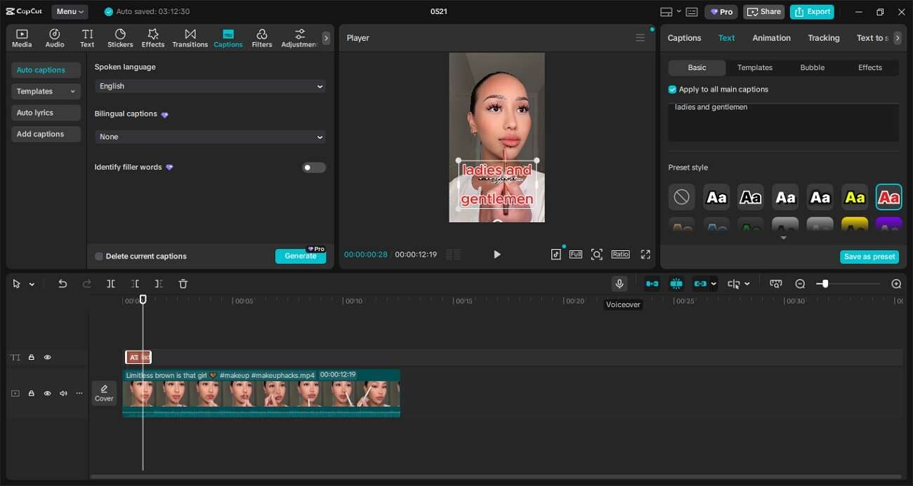 capcut ai video subtitle generator
