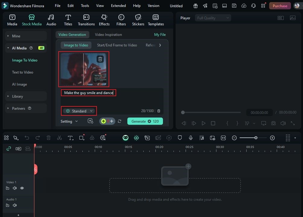 prompt and ai generation mode