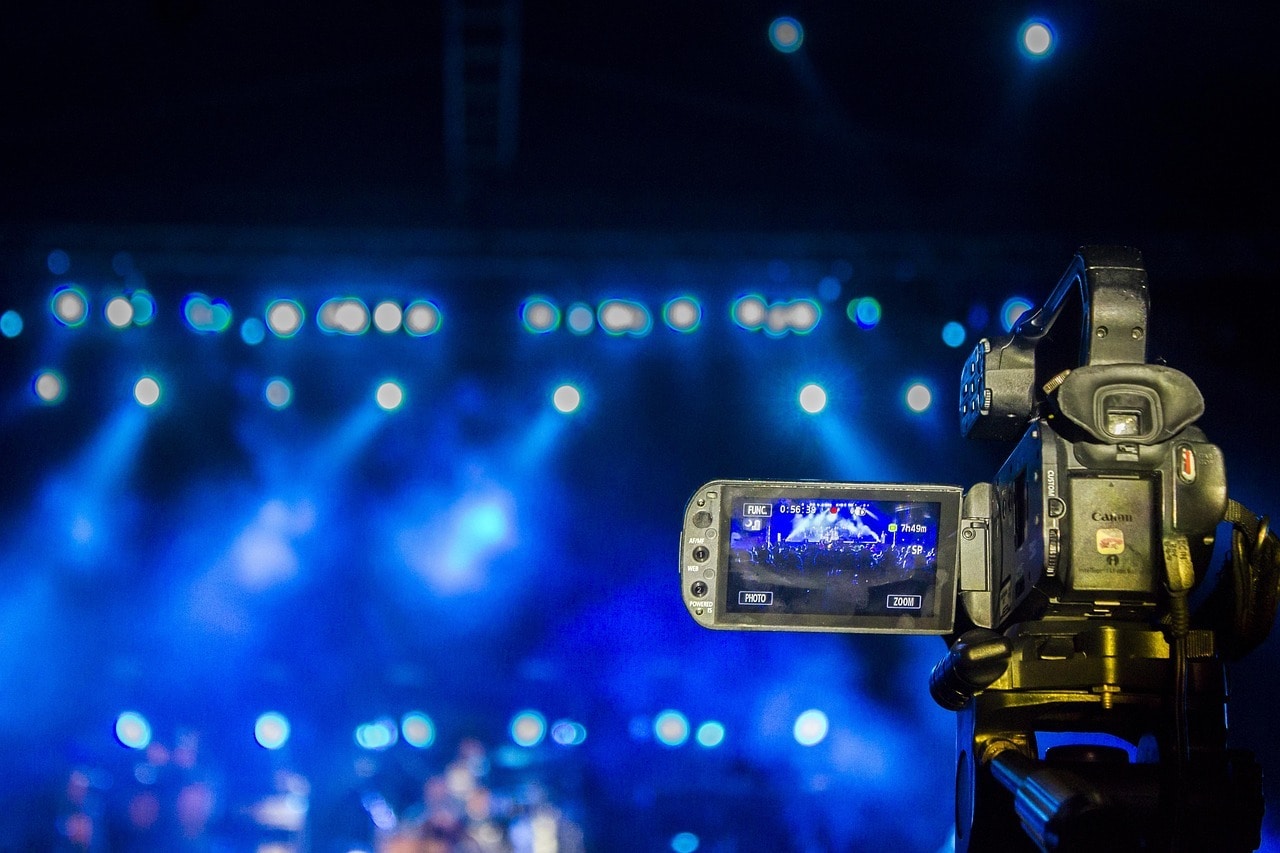 a camera making a video