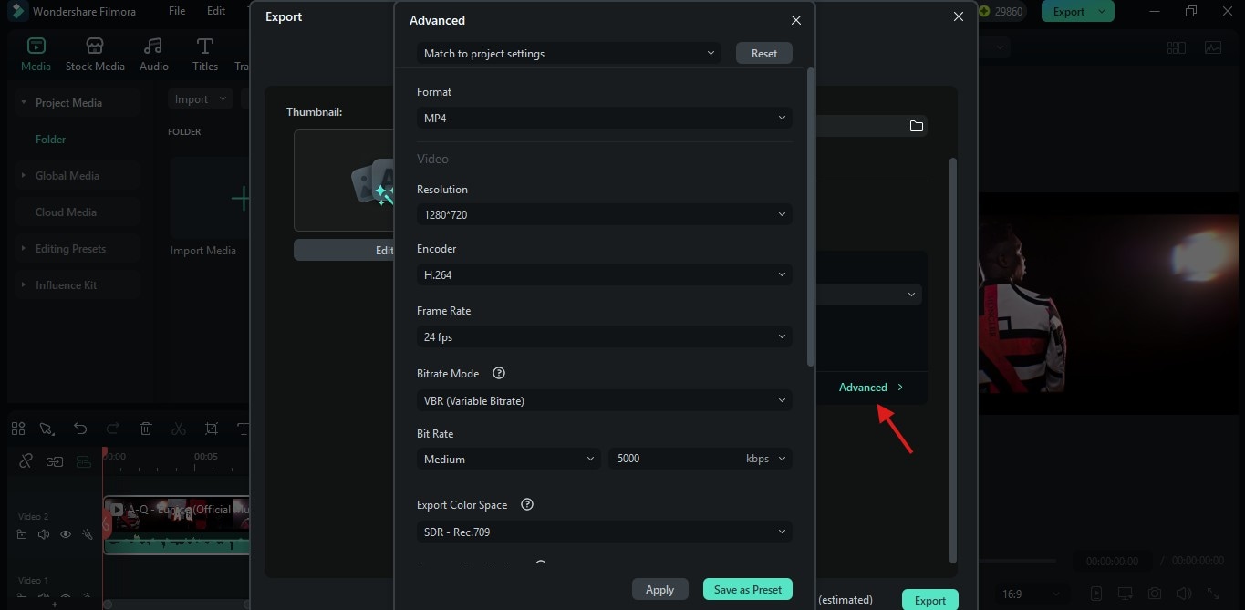 setting video resolution