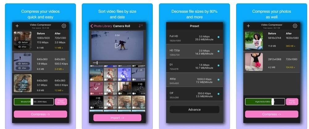  Video Compress Shrink Video app 