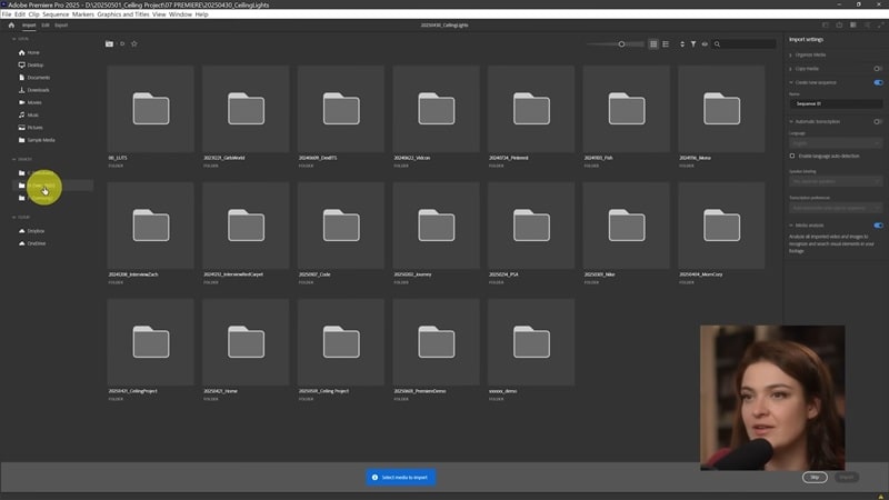 import video to premiere pro