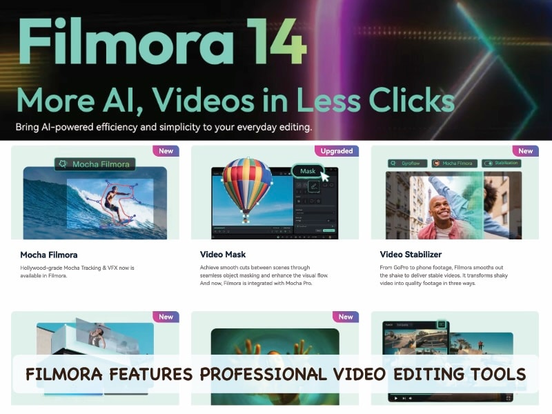 filmora professional video tools