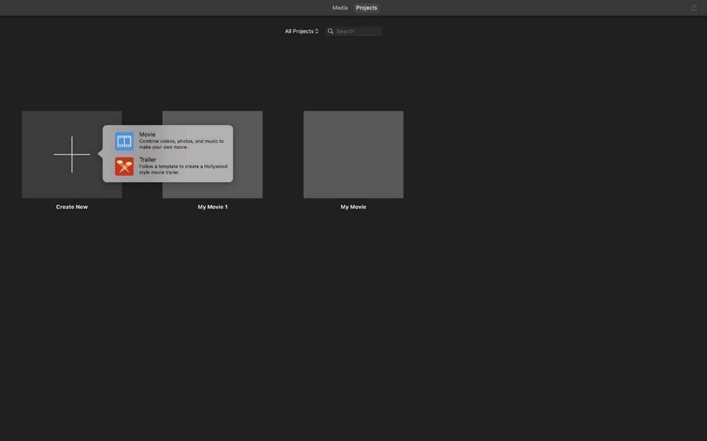 imovie homepage