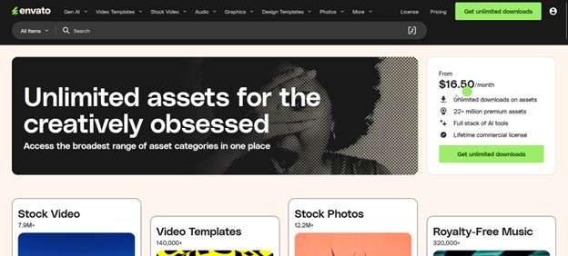 envato page