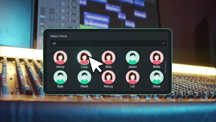 ai text to speech filmora