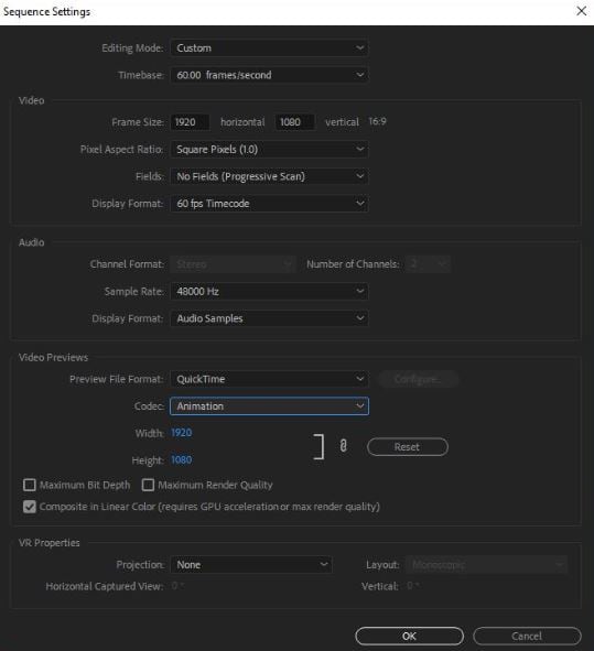 export settings premiere pro