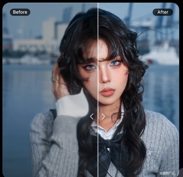 wink ai video enhancer result