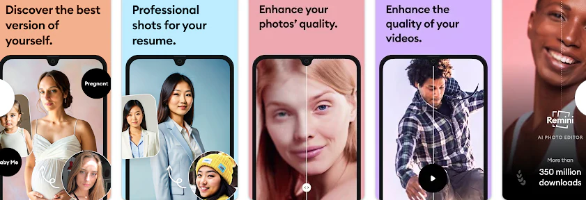 remini enhance video app