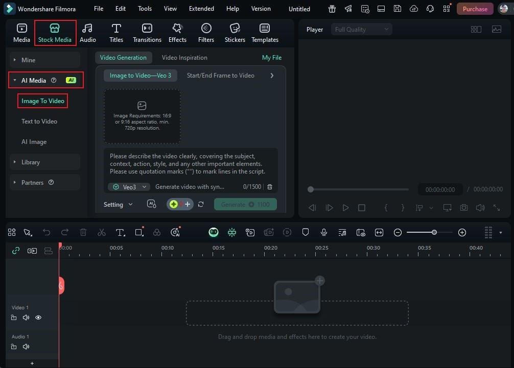 ai image to video option