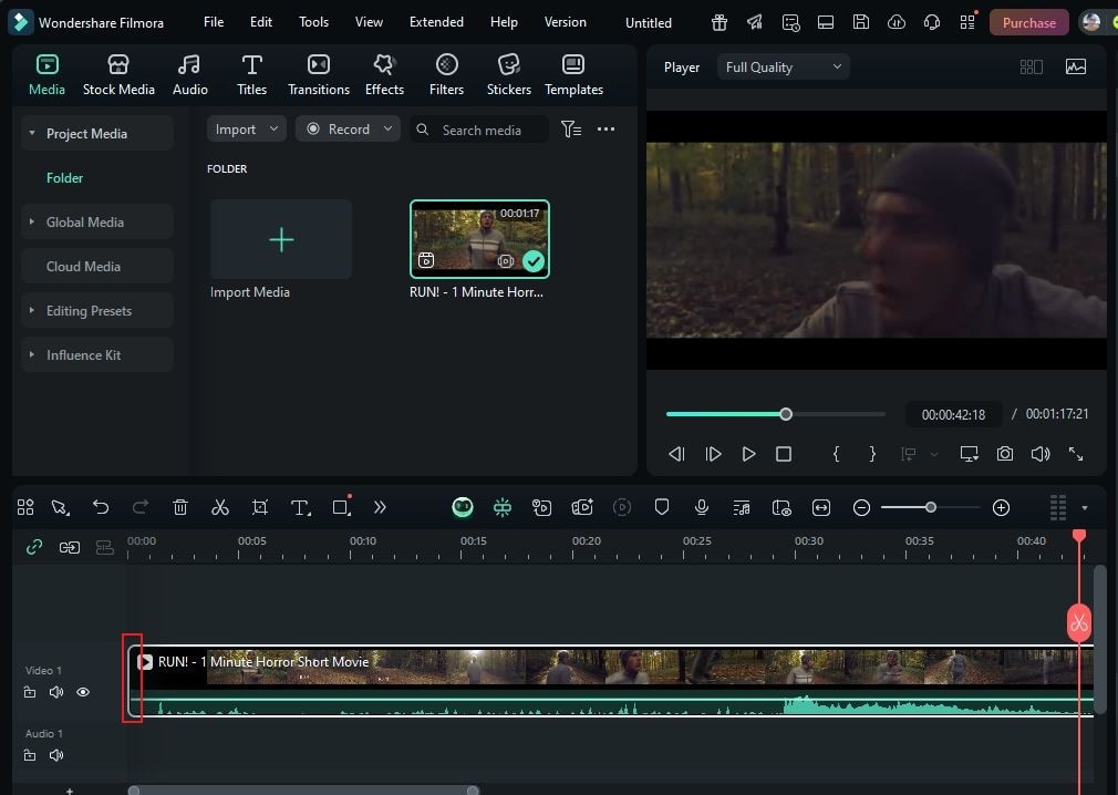 trim beginning of video