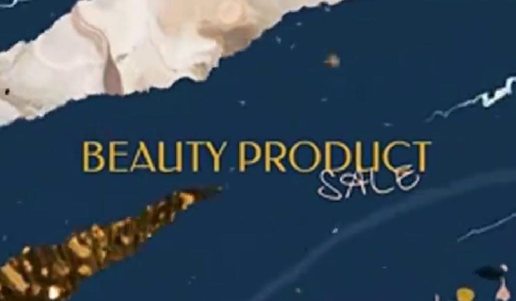 beauty product template