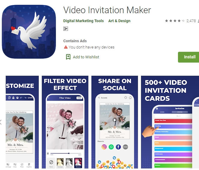 video invitation maker digital marketing tools
