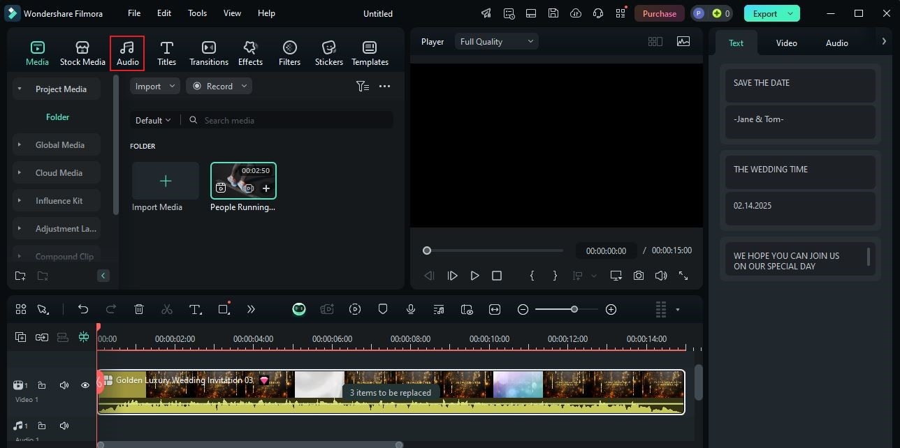 audio tab