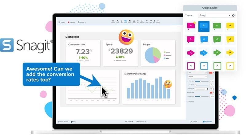 snagit screen capture and recording software