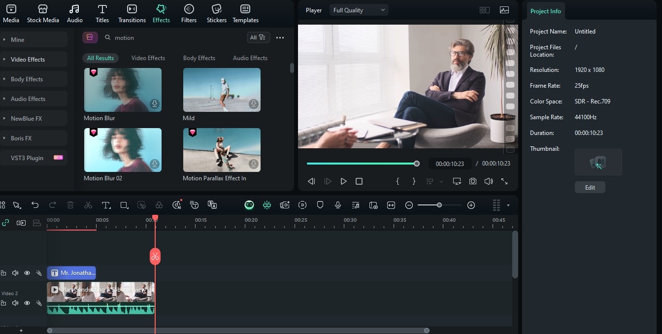 Incorporate the use of motion backgrounds for your video resume