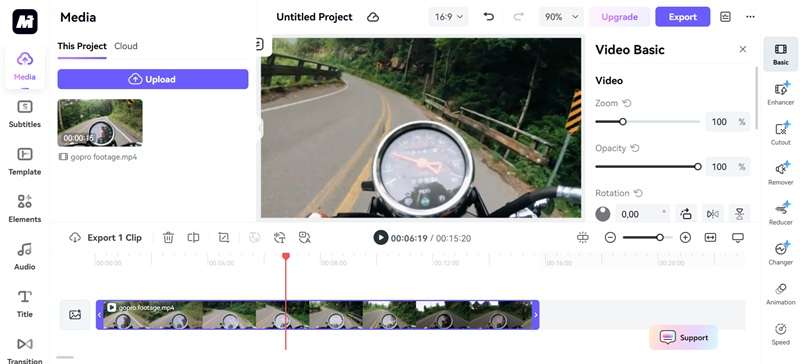 browse through mediaio main workspace