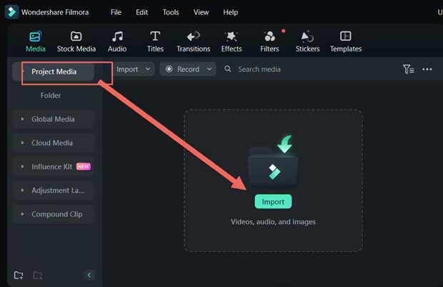 import video to filmora