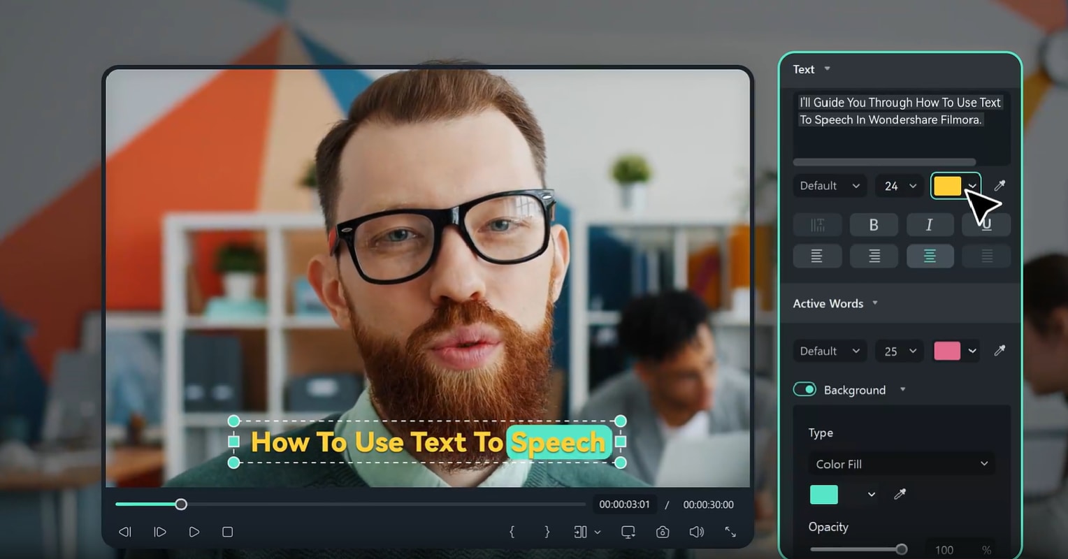 filmora auto caption