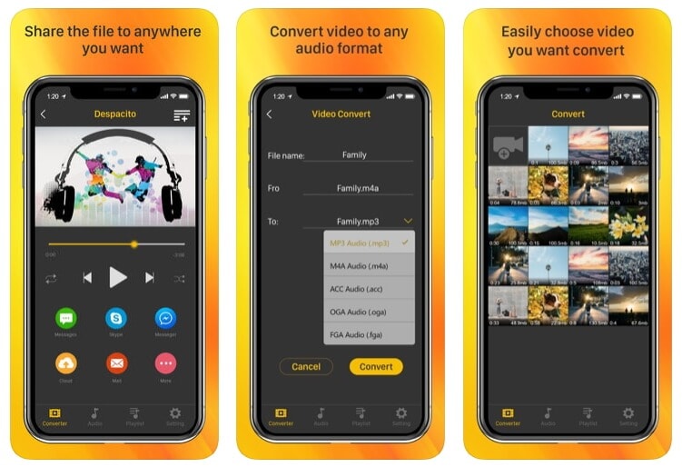 Convertisseur MP4 en MP3 pour ios 