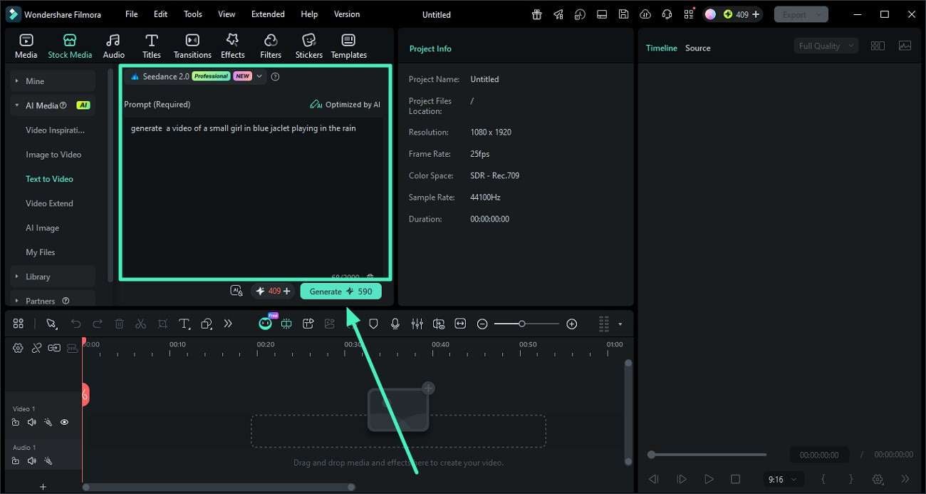 input prompt generate video