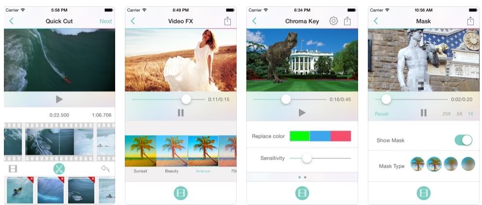 Aplikasi Fitur Video Pembuat Film Mosaik untuk iOS 