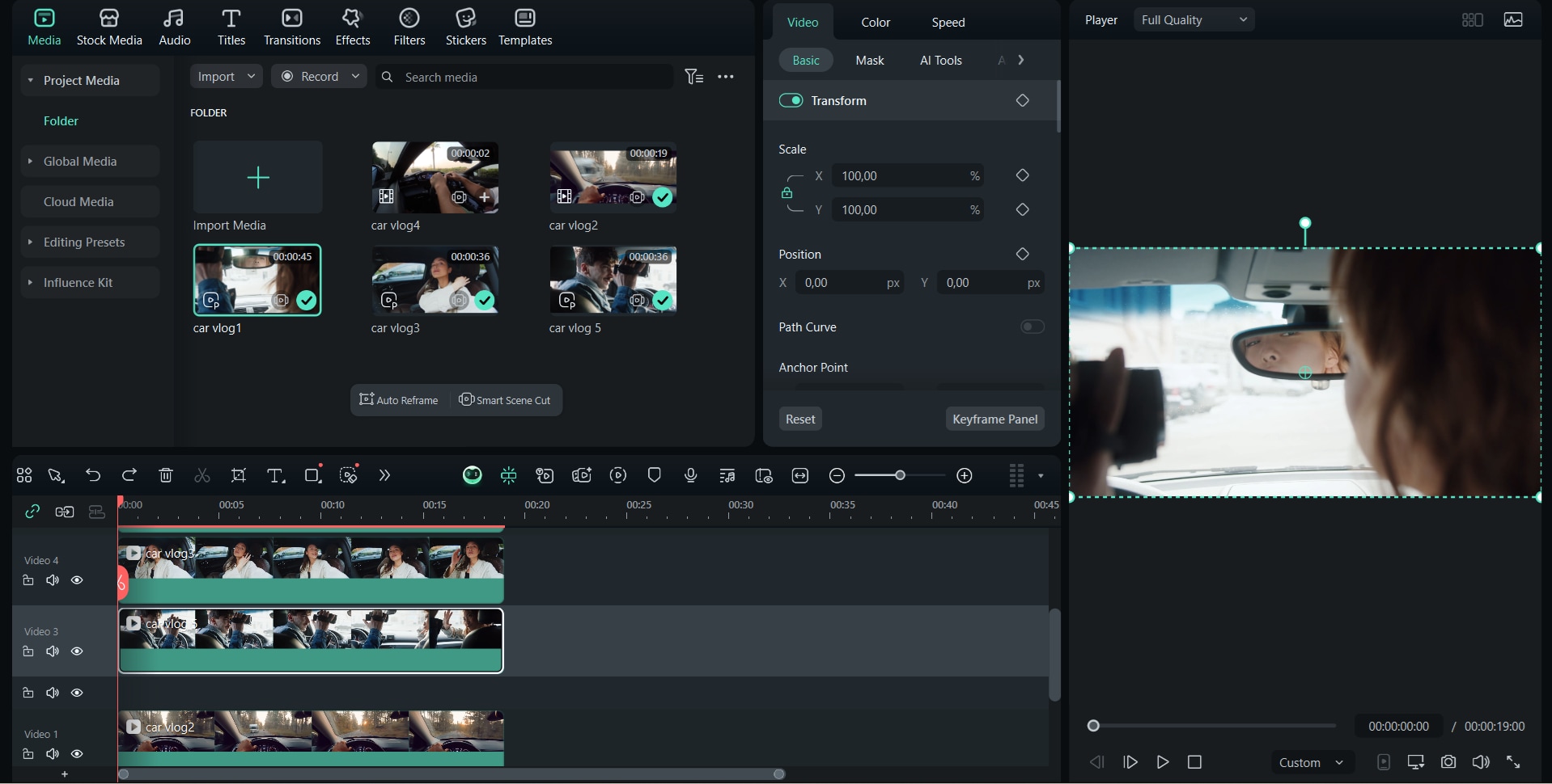 importer tous les clips dans la timeline