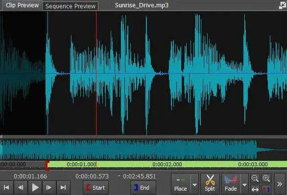 audio editing on videopad software